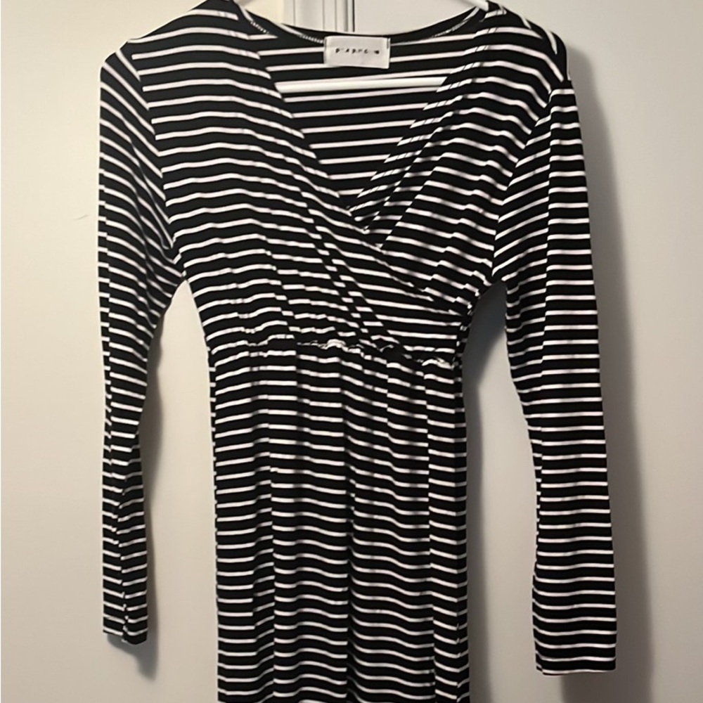 V neck maternity and nursing dress